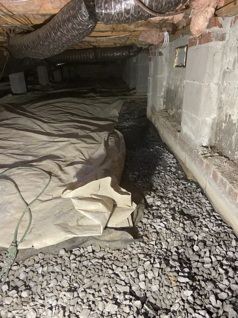 Crawl Space Waterproofing at Durham NC