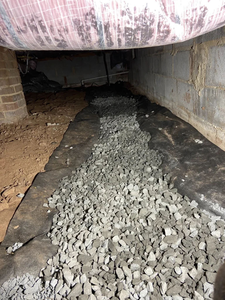 Crawl Space Waterproofing at Durham NC